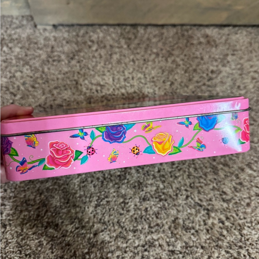 Vintage Lisa Frank kittens and butterflies collectible tin container - Picture 6 of 15